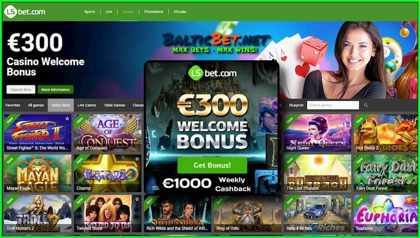 LSbet Casino Обзор, Бонус и €5 Подарок (Код PLAYBEST5) есть на фото!