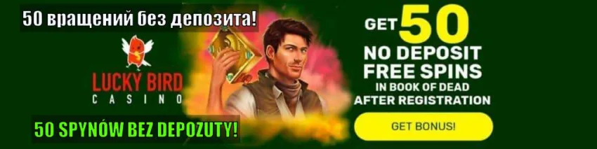 Lucky Bird казино и вращения без депозита и бонусы на депозит для сайта Balticbet.net на данном снимке.