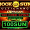 100 Бесплатных вращений за регичстрацию в казино 1XSLOTS в слоте Book of SUN Multichance (Бонус Код 100SUN) есть на фото.