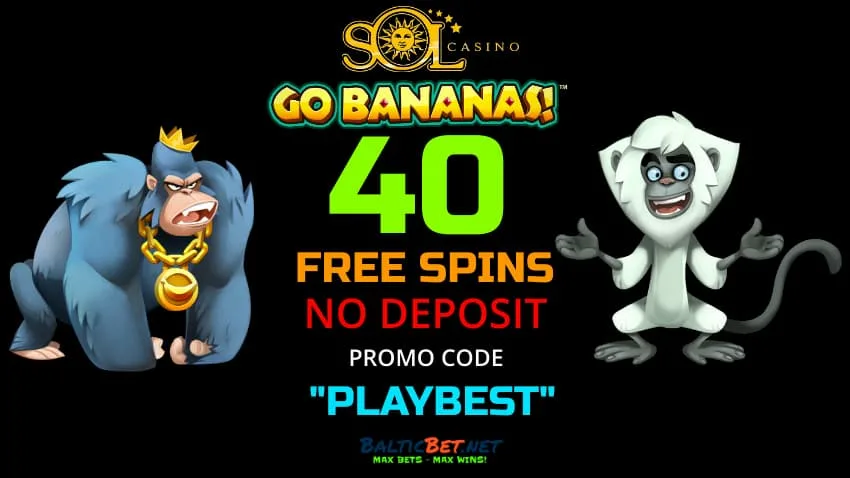 Darmowe obroty w Sol в SOL Kasyno w automacie GO Bananas od Netent jest zdjęcie.