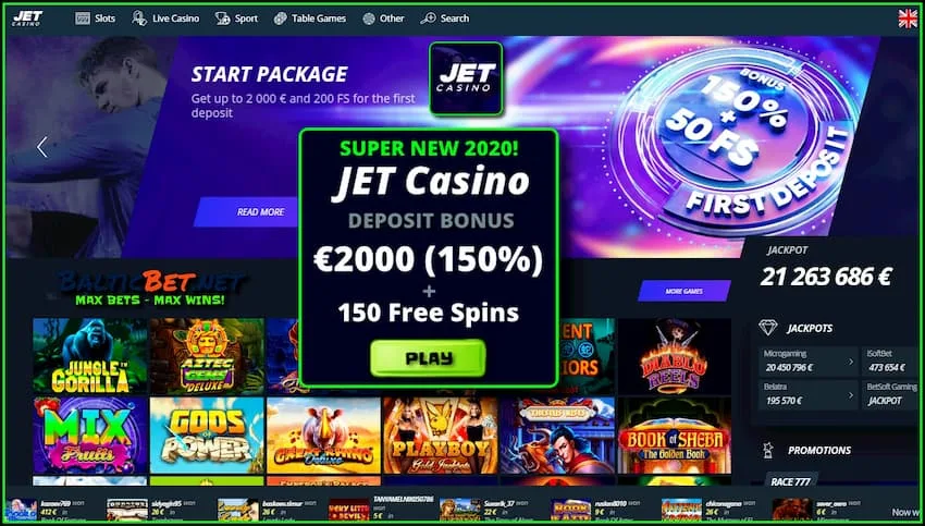 JET Casino Бонус €2000 (150%) И Обзор Нового Казино есть на фото.
