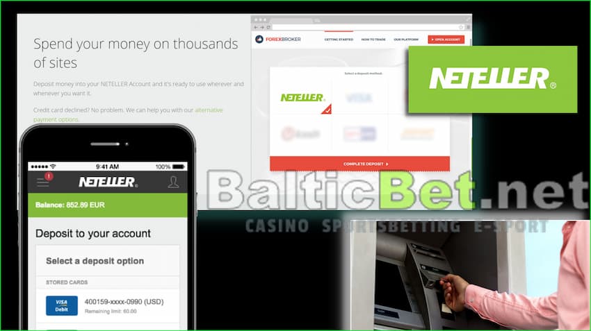 Neteller jeden z najlepszych systemów płatności do dokonywania szybkich i bezpiecznych płatności na stronie BalticBet.net jest